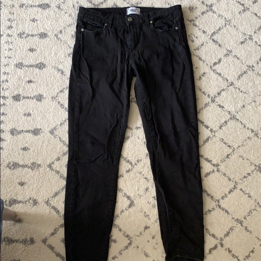 Paige black bootcut jeans